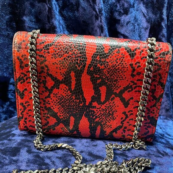 Yves Saint Laurent Red and Black Crossbody Bag - Picture 4 of 6